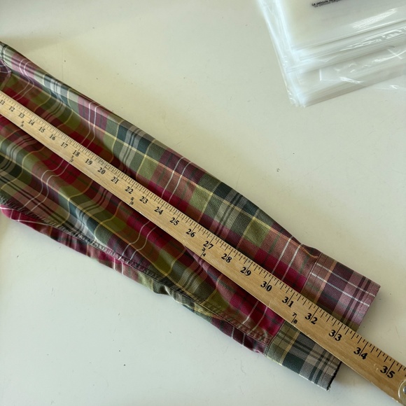 Orvis Colorful Grandpa Plaid Long Sleeve Button Up Shirt Mens XL All Cotton - Picture 5 of 6